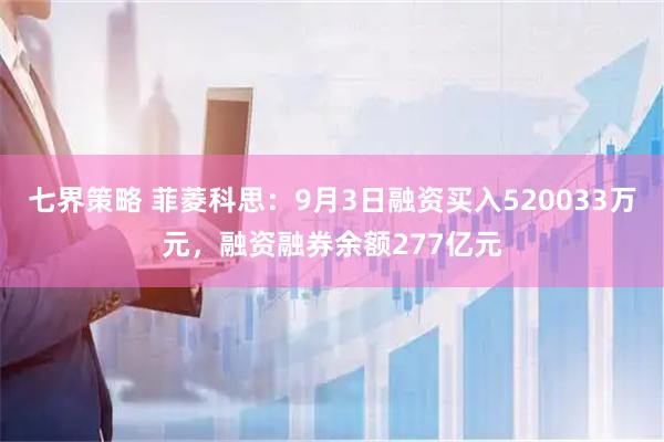 七界策略 菲菱科思：9月3日融资买入520033万元，融资融券余额277亿元